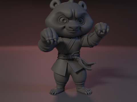 Shaolin Paw 3Dプリントモデル