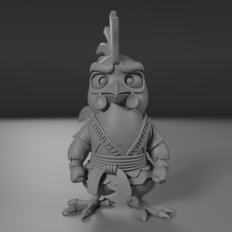 Kyodai Rooster 3D 프린트 모델 .c4d .max .obj .3ds .fbx .stl .blend