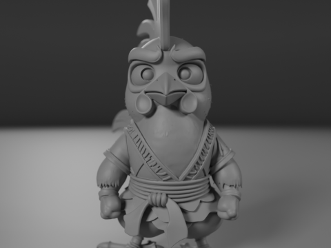 Kyodai Rooster 3D Print Model