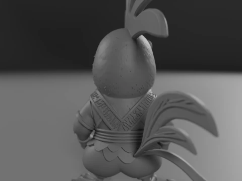 Kyodai Rooster 3D Print Model