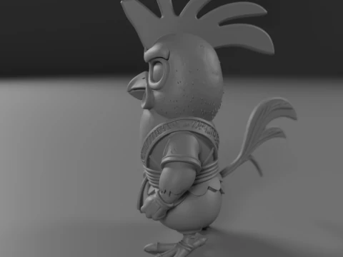 Kyodai Rooster 3D Print Model
