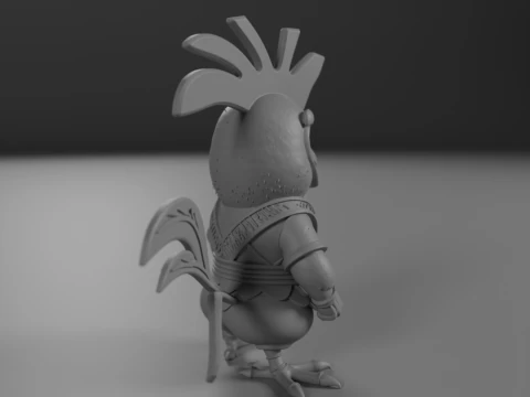 Kyodai Rooster 3D Print Model