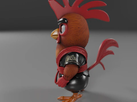 Kyodai Rooster 3D Print Model