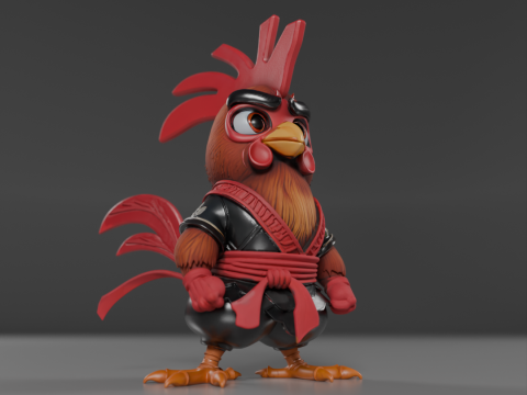 Kyodai Rooster 3D 프린트 모델