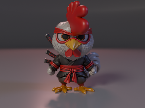 Skyblade Rooster 3D Print Model
