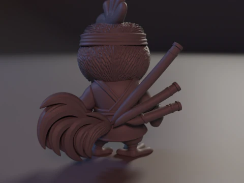 Skyblade Rooster 3D Print Model