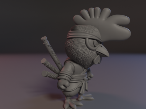 Skyblade Rooster 3Dプリントモデル