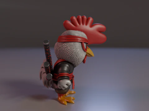Skyblade Rooster 3D Print Model