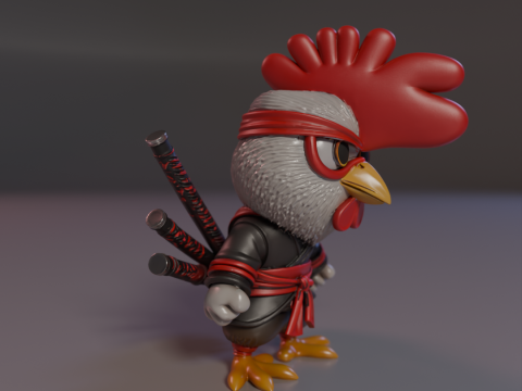 Skyblade Rooster 3Dプリントモデル