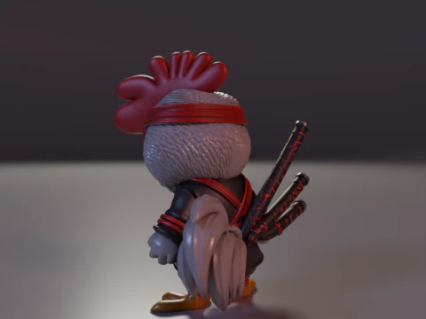 Skyblade Rooster 3D Print Model