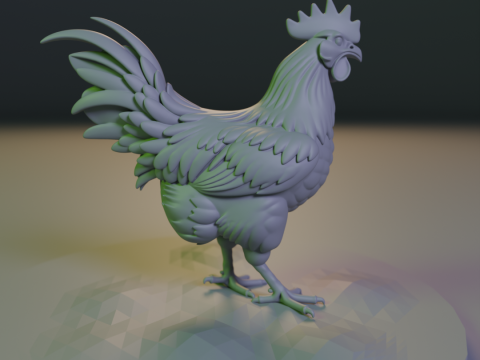 Rooster 3D 프린트 모델