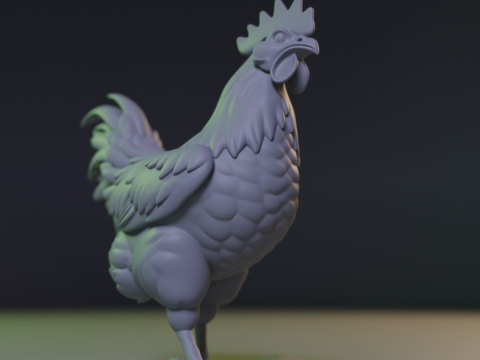 Rooster 3D 프린트 모델