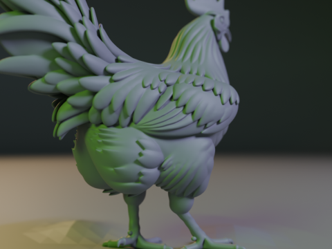 Rooster 3D 프린트 모델
