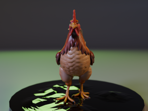 Rooster 3D 프린트 모델