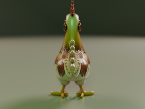 Rooster 3D Print Model