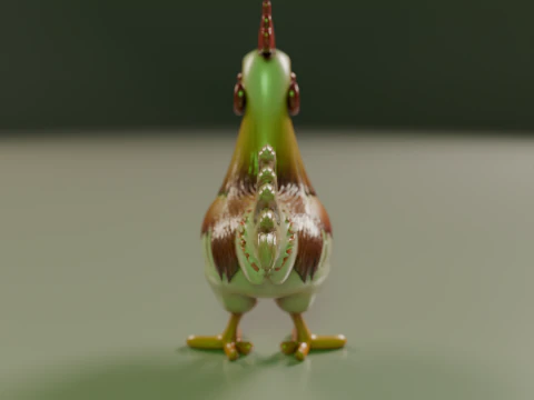 Rooster 3D Print Model