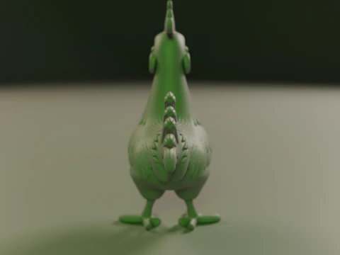 Rooster 3D Print Model
