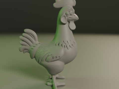 Rooster 3D Print Model