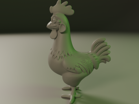 Rooster 3D Print Model