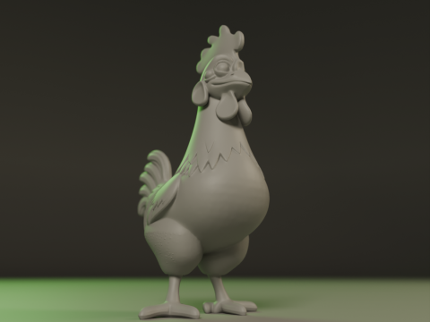 Rooster 3D Print Model