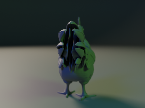Rooster 3D 프린트 모델