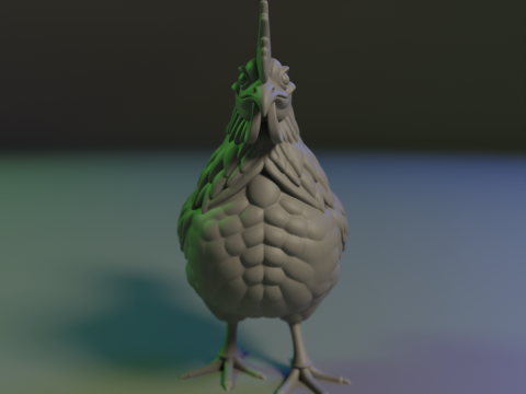 Rooster 3D 프린트 모델