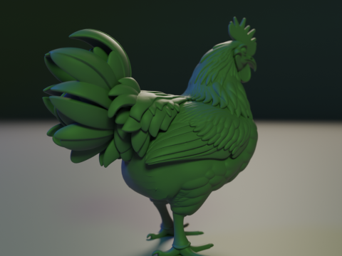 Rooster 3D 프린트 모델