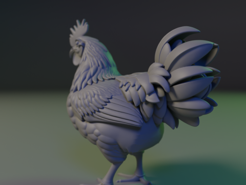 Rooster 3D 프린트 모델