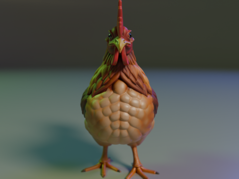 Rooster 3D 프린트 모델