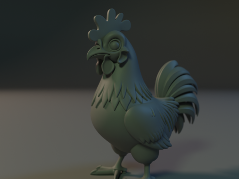 Titan Rooster 3D Print Model