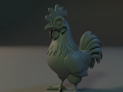 Титан Петух 3D Принт Модель