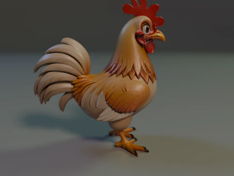 Titan Rooster 3D Print Model