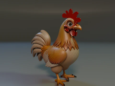 Titan Rooster 3D Print Model