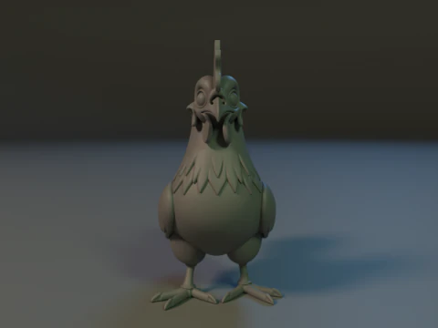 Titan Rooster 3D Print Model