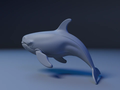 Whale 3D Print Model