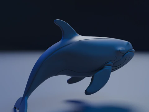 Whale 3D Print Model