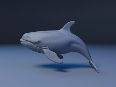 Whale 3D Print Model