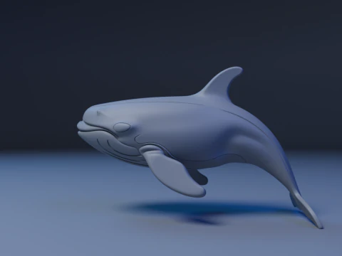 Whale 3D Print Model