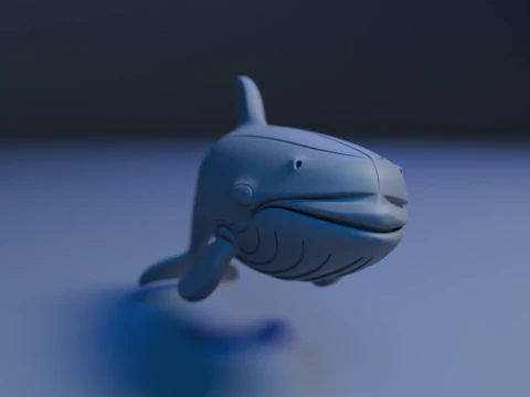 Whale 3D Print Model