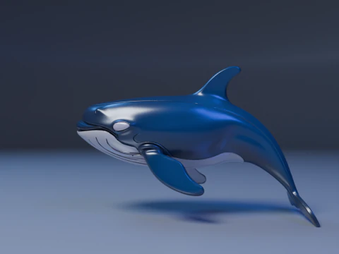 Whale 3D Print Model