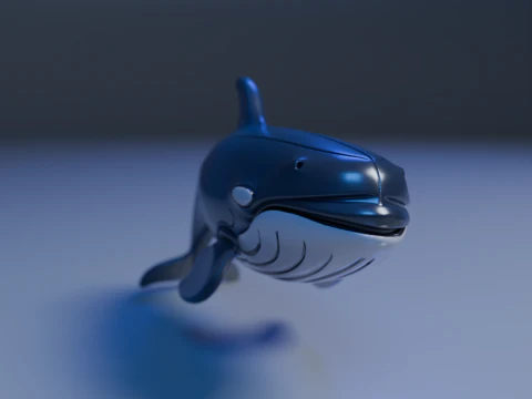 Whale 3D Print Model
