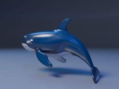 Whale 3D Print Model