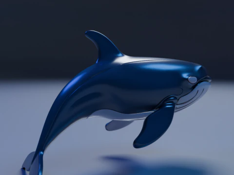Whale 3D Print Model