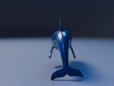 Whale 3D Print Model