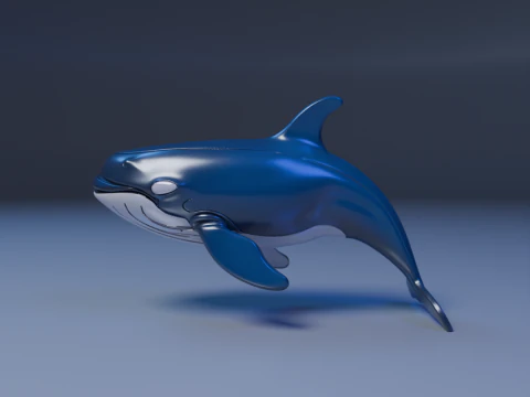 Whale 3D Print Model