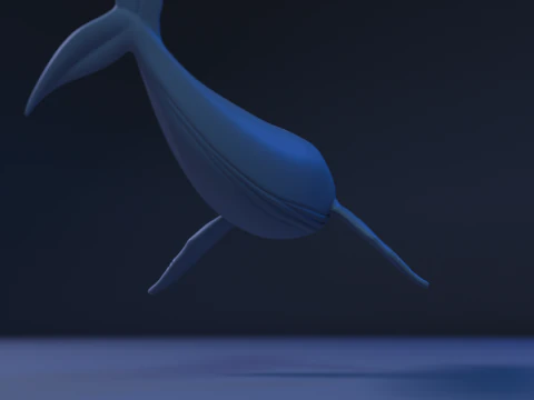 Whale 3D Print Model
