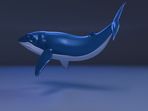 Whale 3D Baskı Modeli
