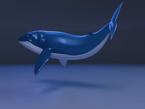 Whale 3D Print Model