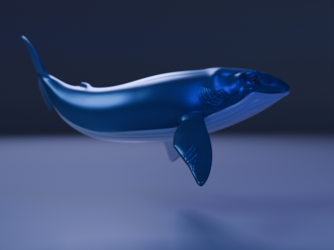 Whale 3D Baskı Modeli