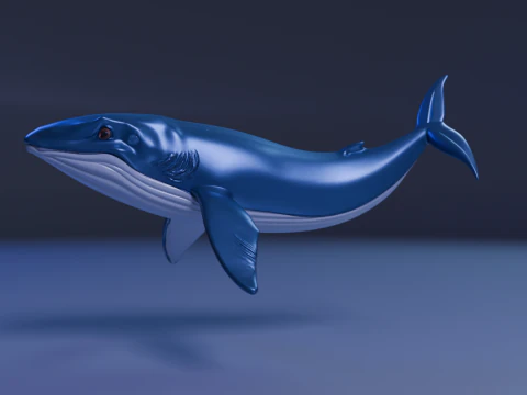 Whale 3D Print Model